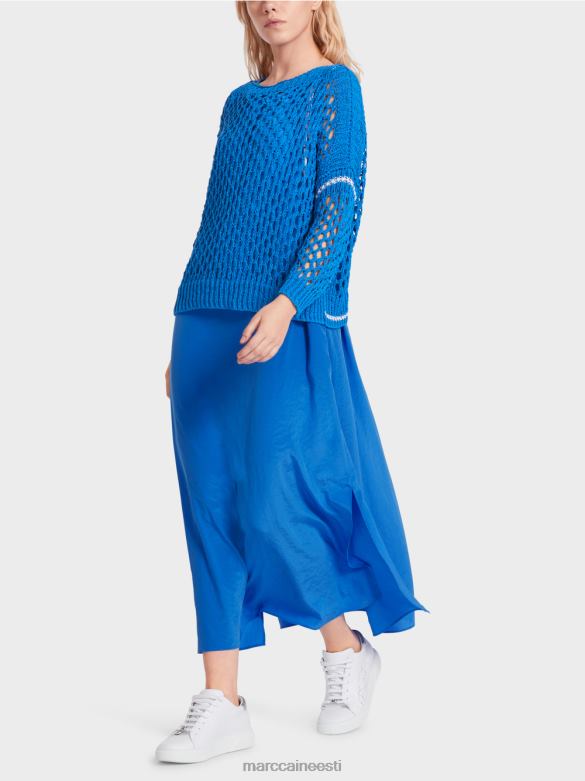 Marc Cain Riietus Saksamaal kootud perforeeritud kardigan J8DT1127 uus langevarjur