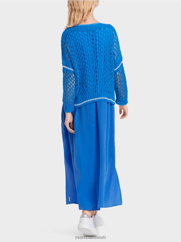 Marc Cain Riietus Saksamaal kootud perforeeritud kardigan J8DT1127 uus langevarjur