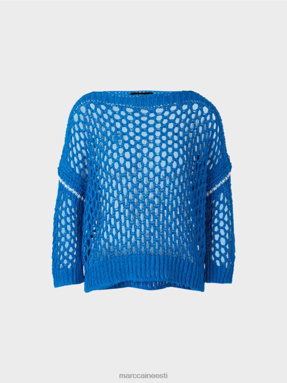 Marc Cain Riietus Saksamaal kootud perforeeritud kardigan J8DT1127 uus langevarjur