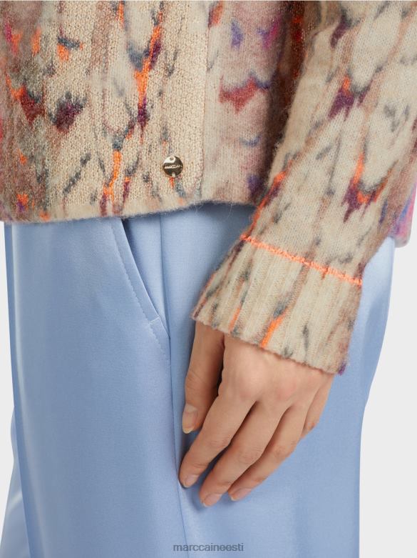 Marc Cain Riietus Saksamaal kootud värviline kampsun J8DT1081 tume suvetaevas