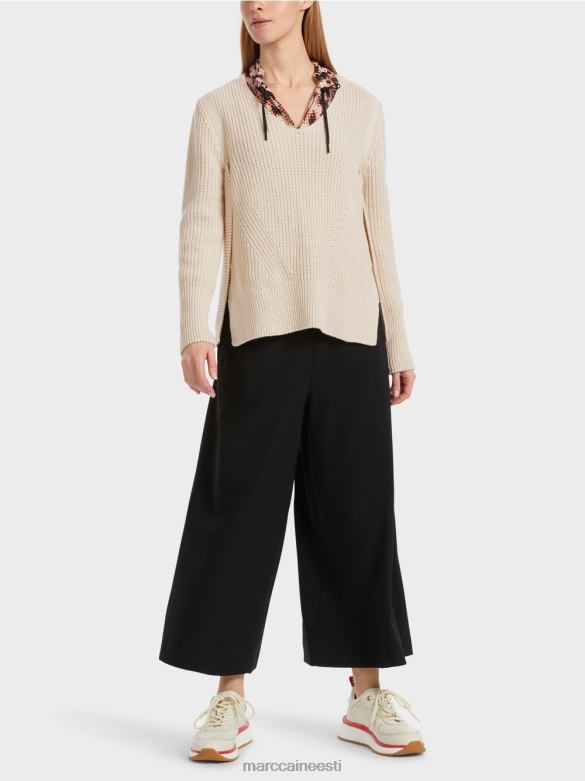 Marc Cain Riietus Saksamaal kootud villane kampsun J8DT1046 mandlipiim