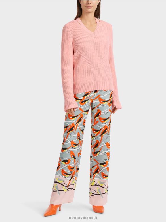 Marc Cain Riietus elegantne Saksamaal kootud kampsun J8DT1117 pehme puuderroosa