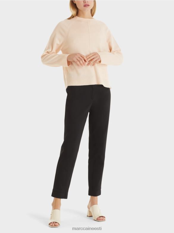 Marc Cain Riietus elegantne villane ja kašmiir kampsun J8DT1196 kreem