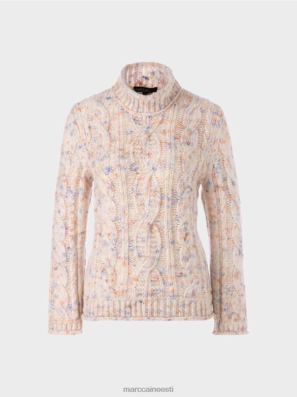 Marc Cain Riietus kaabliga kootud kampsun, kootud Saksamaal J8DT1082 tume kreem