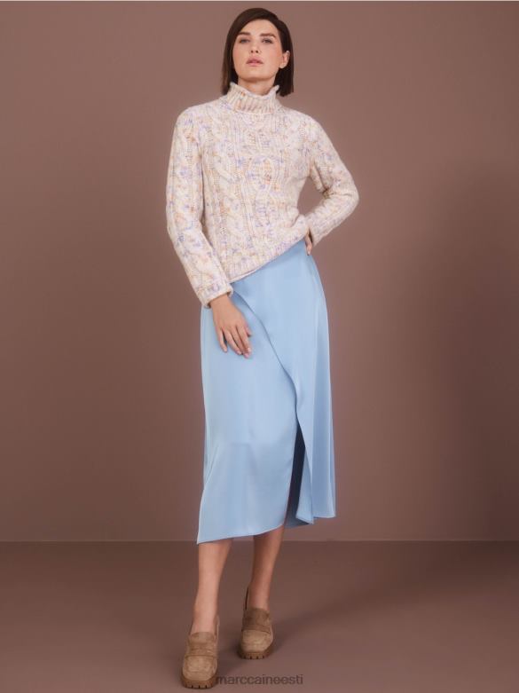 Marc Cain Riietus kaabliga kootud kampsun, kootud Saksamaal J8DT1082 tume kreem