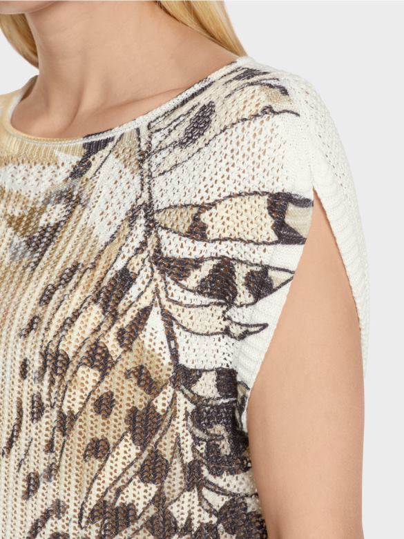 Marc Cain Riietus kampsun 100% valmistatud Saksamaal J8DT1152 sügav liiv