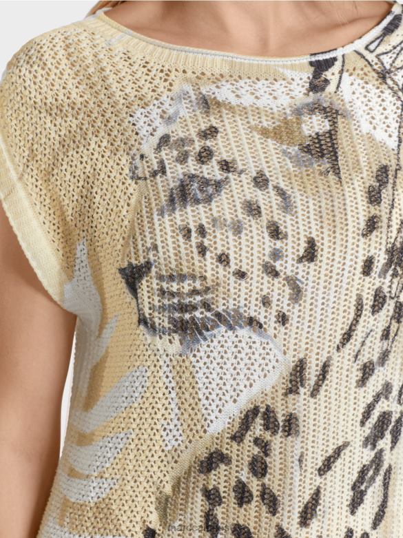 Marc Cain Riietus kampsun 100% valmistatud Saksamaal J8DT1152 sügav liiv