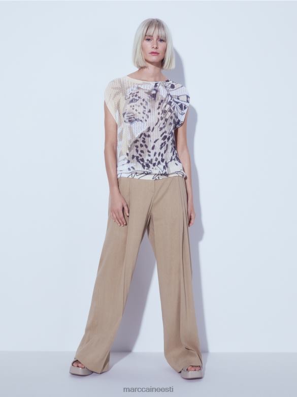 Marc Cain Riietus kampsun 100% valmistatud Saksamaal J8DT1152 sügav liiv