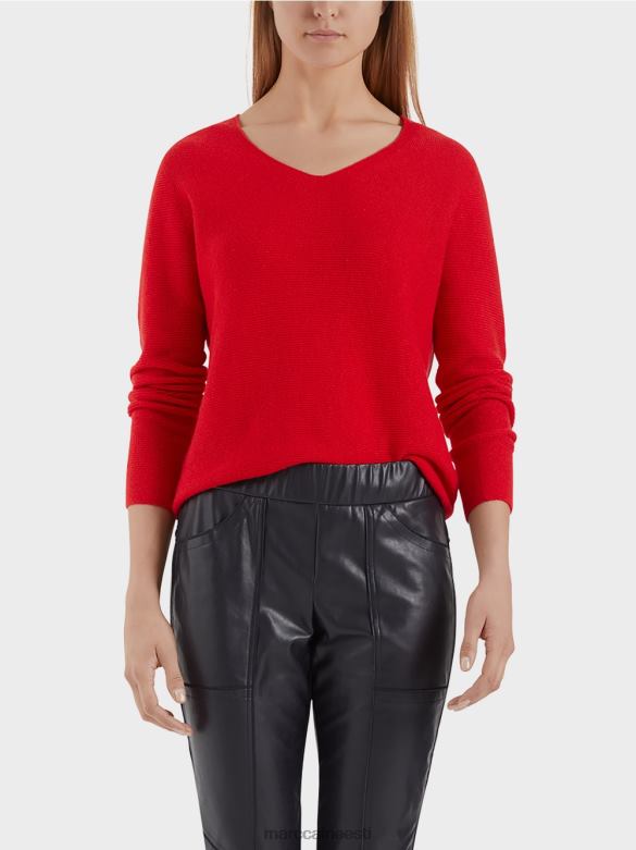 Marc Cain Riietus kampsun 100% valmistatud Saksamaal J8DT1215 helepunane