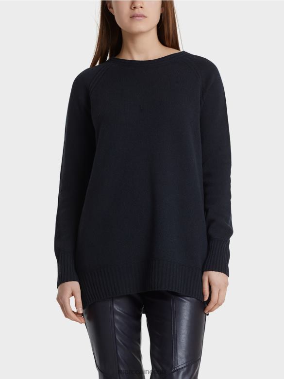 Marc Cain Riietus kampsun 100% valmistatud Saksamaal J8DT1217 kesköösinine