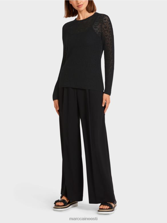 Marc Cain Riietus kampsun "kootud Saksamaal" J8DT1200 must