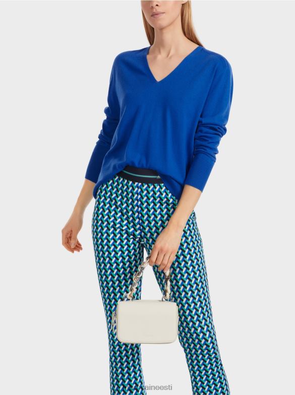 Marc Cain Riietus \"koos ümber mõtlema\" kootud kampsun J8DT1058 särav kuninglik sinine