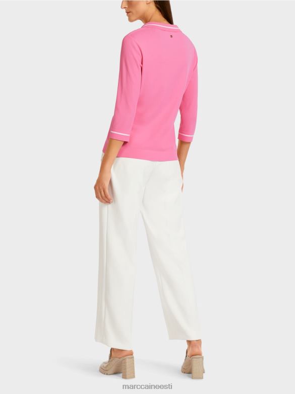 Marc Cain Riietus \"koos ümber mõtlema\" kootud polosärk J8DT1168 särav roosa