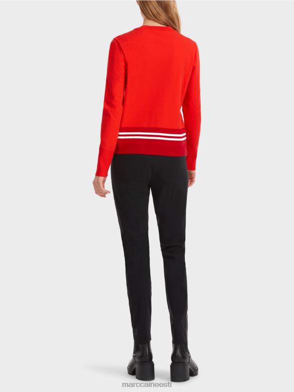 Marc Cain Riietus \"koos ümber mõtlema\" villane kampsun J8DT1048 campari