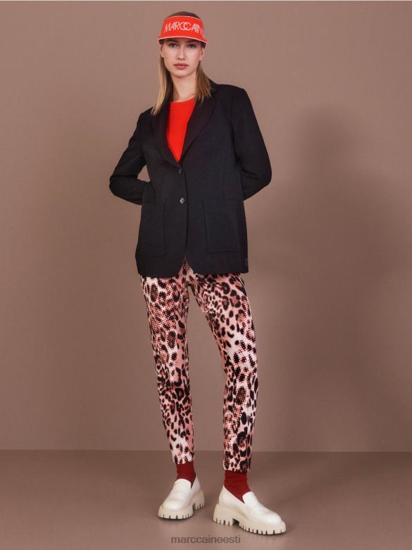 Marc Cain Riietus \"koos ümber mõtlema\" villane kampsun J8DT1048 campari