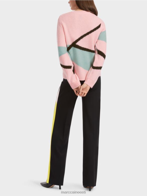 Marc Cain Riietus \"koos ümbermõtlema\" boucle kampsun J8DT1119 pehme puuderroosa