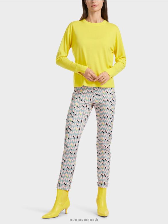 Marc Cain Riietus "koos ümbermõtlema" kampsun J8DT1121 pehme sidrun