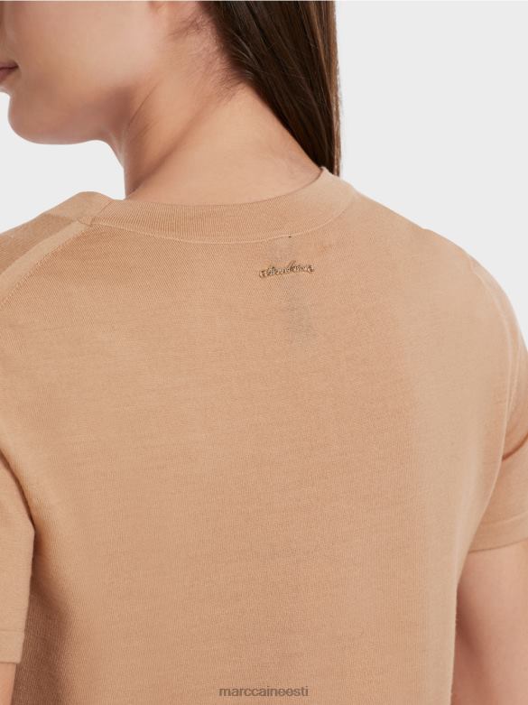 Marc Cain Riietus lühikeste varrukatega \"rethink together\" kampsun J8DT1091 särav iiris