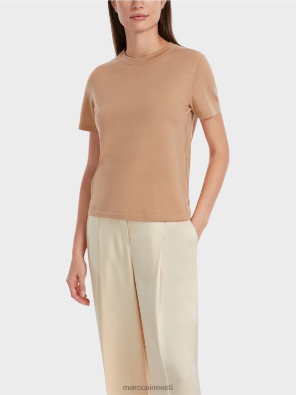 Marc Cain Riietus lühikeste varrukatega \"rethink together\" kampsun J8DT1091 särav iiris