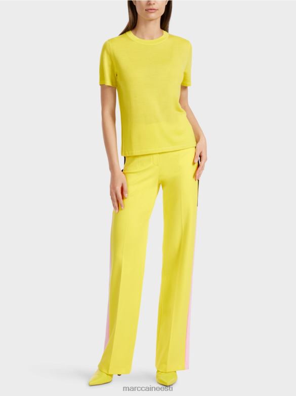 Marc Cain Riietus lühikeste varrukatega \"rethink together\" kampsun J8DT1112 pehme sidrun