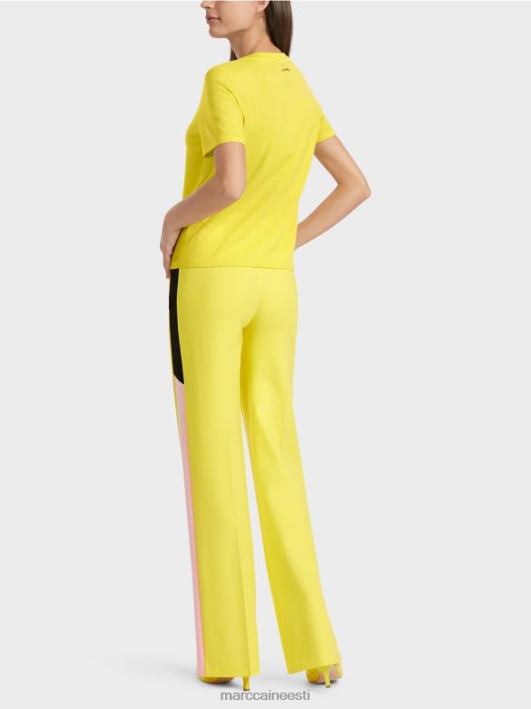 Marc Cain Riietus lühikeste varrukatega \"rethink together\" kampsun J8DT1112 pehme sidrun