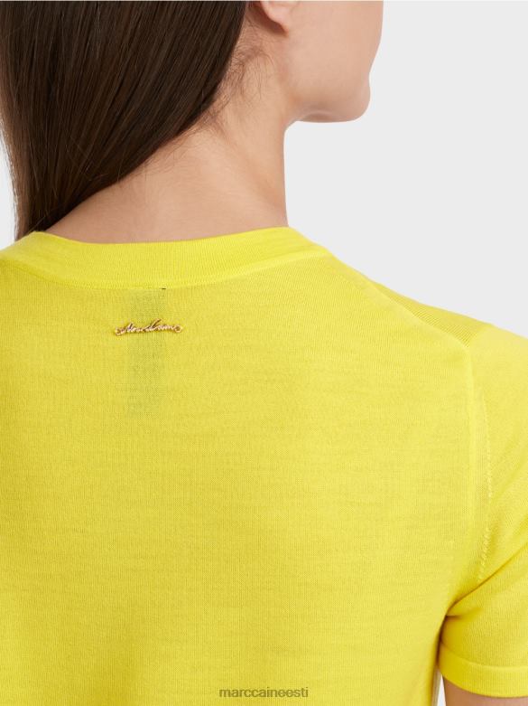 Marc Cain Riietus lühikeste varrukatega \"rethink together\" kampsun J8DT1112 pehme sidrun