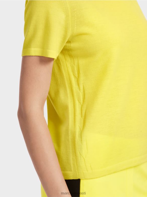 Marc Cain Riietus lühikeste varrukatega \"rethink together\" kampsun J8DT1112 pehme sidrun