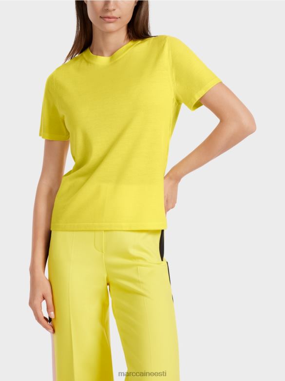 Marc Cain Riietus lühikeste varrukatega \"rethink together\" kampsun J8DT1112 pehme sidrun