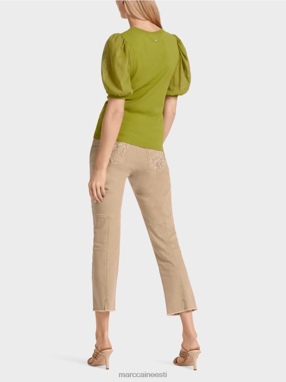 Marc Cain Riietus naiselik \"rethink together\" kampsun J8DT1145 sügav oliiviroheline