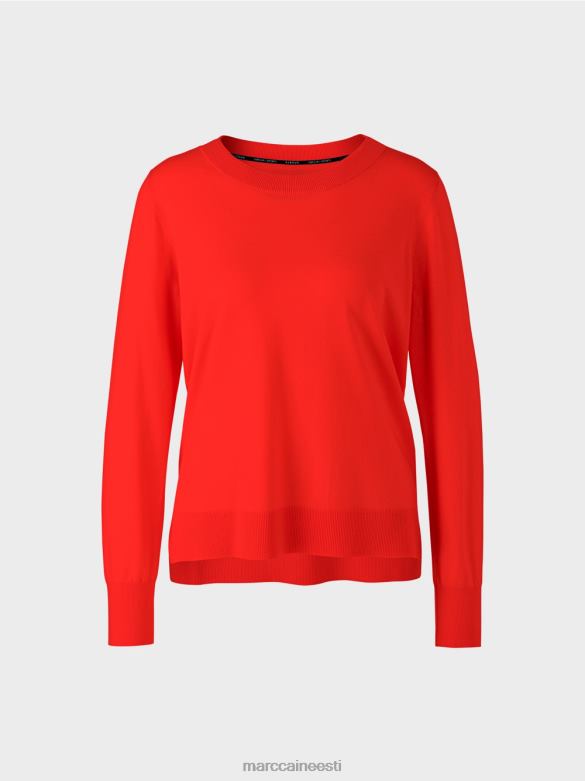 Marc Cain Riietus peenelt kootud \"koos ümbermõtlemise\" kampsun J8DT1056 campari