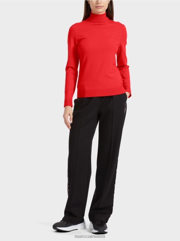 Marc Cain Riietus peenelt kootud "koos ümbermõtlemise" kampsun J8DT1078 campari