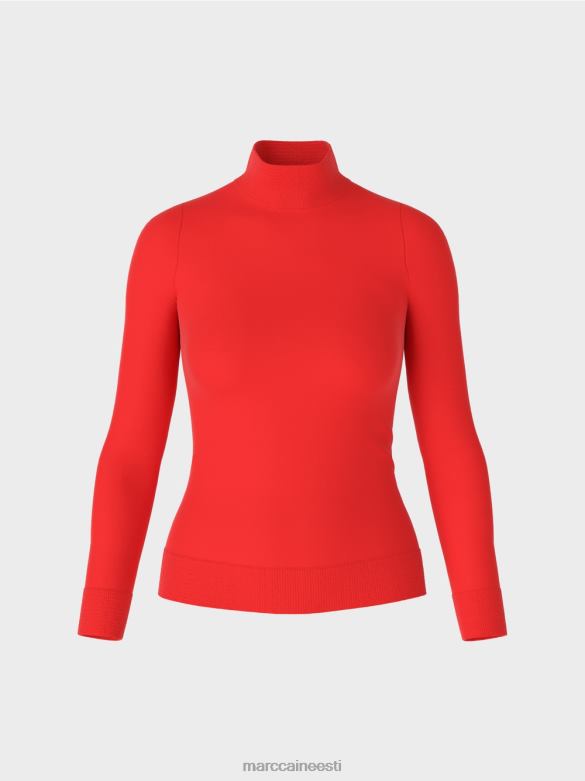 Marc Cain Riietus peenelt kootud \"koos ümbermõtlemise\" kampsun J8DT1078 campari