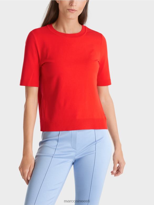 Marc Cain Riietus \"rethink together\" lühikeste varrukatega kampsun J8DT1071 campari