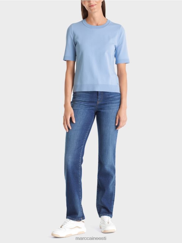 Marc Cain Riietus "rethink together" lühikeste varrukatega kampsun J8DT1072 tume suvetaevas