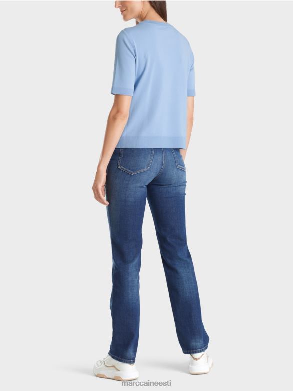 Marc Cain Riietus \"rethink together\" lühikeste varrukatega kampsun J8DT1072 tume suvetaevas