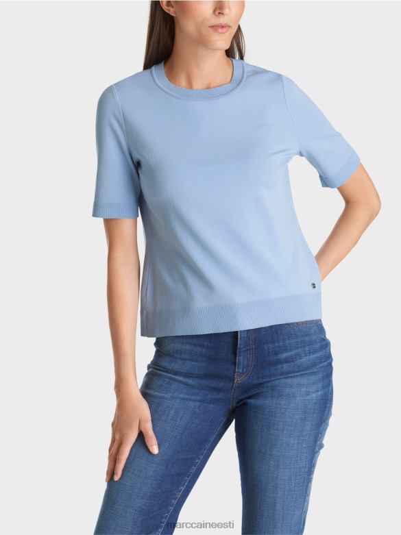 Marc Cain Riietus \"rethink together\" lühikeste varrukatega kampsun J8DT1072 tume suvetaevas