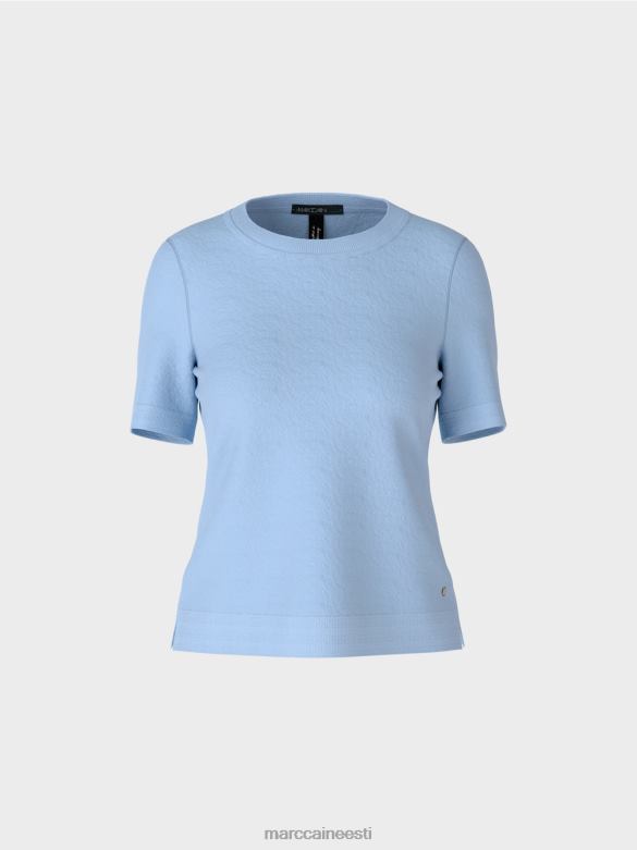 Marc Cain Riietus \"rethink together\" lühikeste varrukatega kampsun J8DT1072 tume suvetaevas