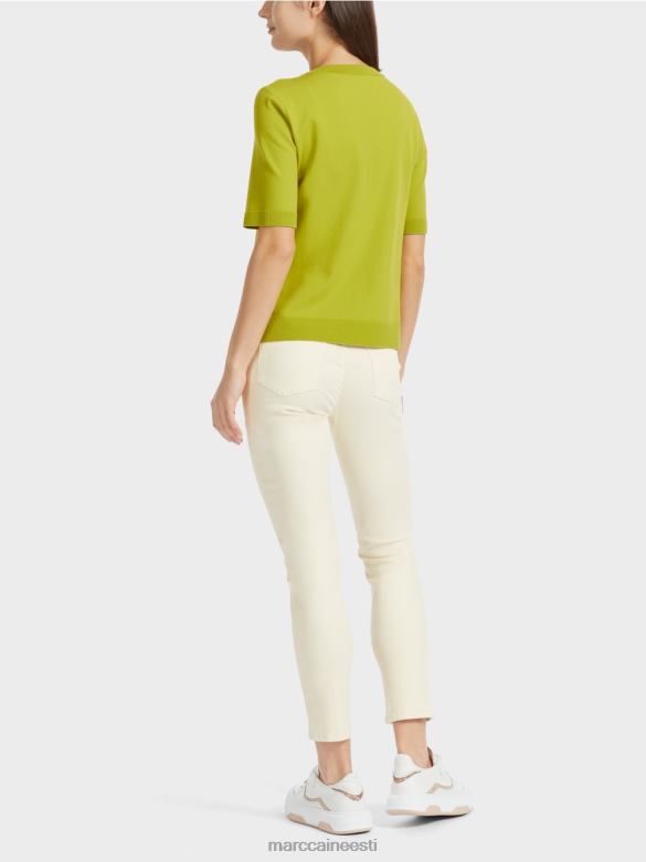 Marc Cain Riietus \"rethink together\" lühikeste varrukatega kampsun J8DT1073 särav oliivroheline