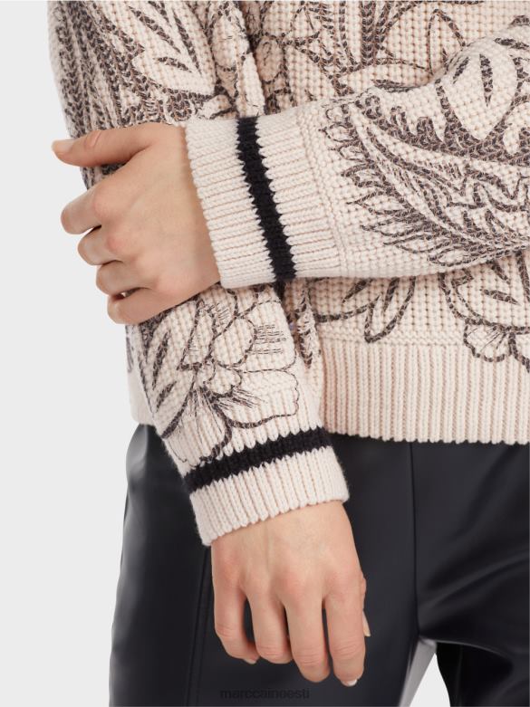 Marc Cain Riietus trükiga kampsun - kootud Saksamaal J8DT1063 mandliõis