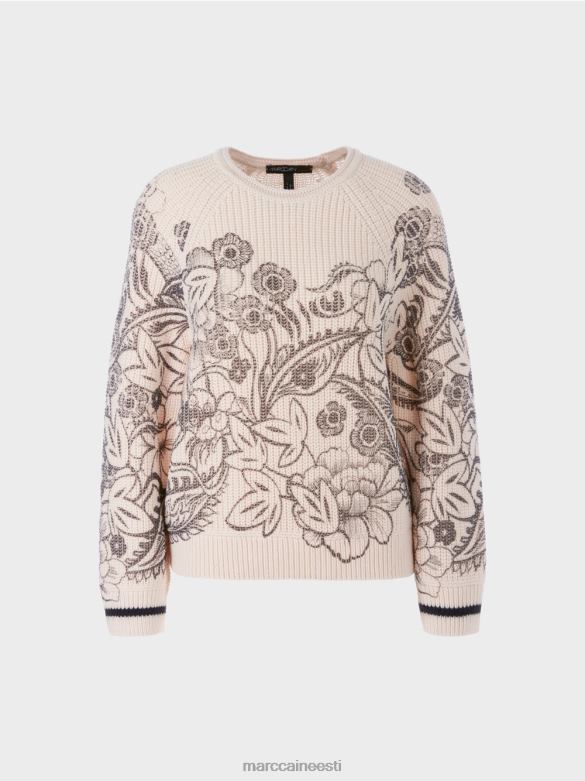 Marc Cain Riietus trükiga kampsun - kootud Saksamaal J8DT1063 mandliõis