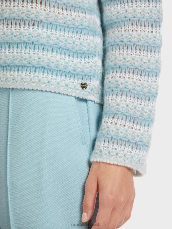 Marc Cain Riietus triibuline kampsun \"kootud Saksamaal\" J8DT1205 atmosfääri sinine