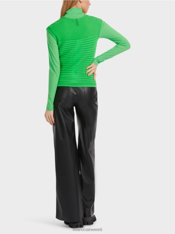 Marc Cain Riietus triibuline \"mõtleme koos\" topp J8DT1034 tume õunaroheline