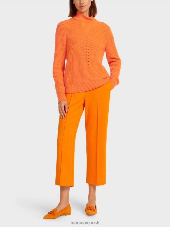 Marc Cain Riietus villane kampsun "kootud Saksamaal" J8DT1211 selge oranž