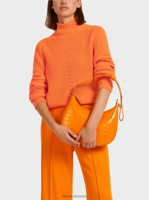 Marc Cain Riietus villane kampsun \"kootud Saksamaal\" J8DT1211 selge oranž