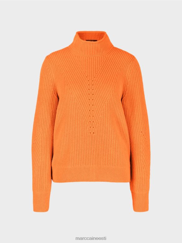 Marc Cain Riietus villane kampsun \"kootud Saksamaal\" J8DT1211 selge oranž