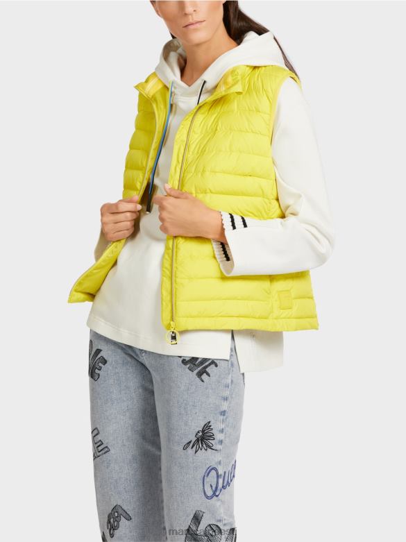 Marc Cain Riietus 3m õhukese soojustusega vest J8DT286 roheline väävel