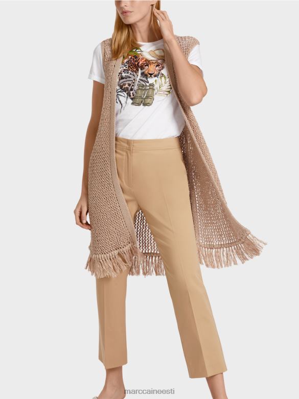 Marc Cain Riietus \"koos ümber mõtlema\" kootud vest J8DT271 sügav liiv