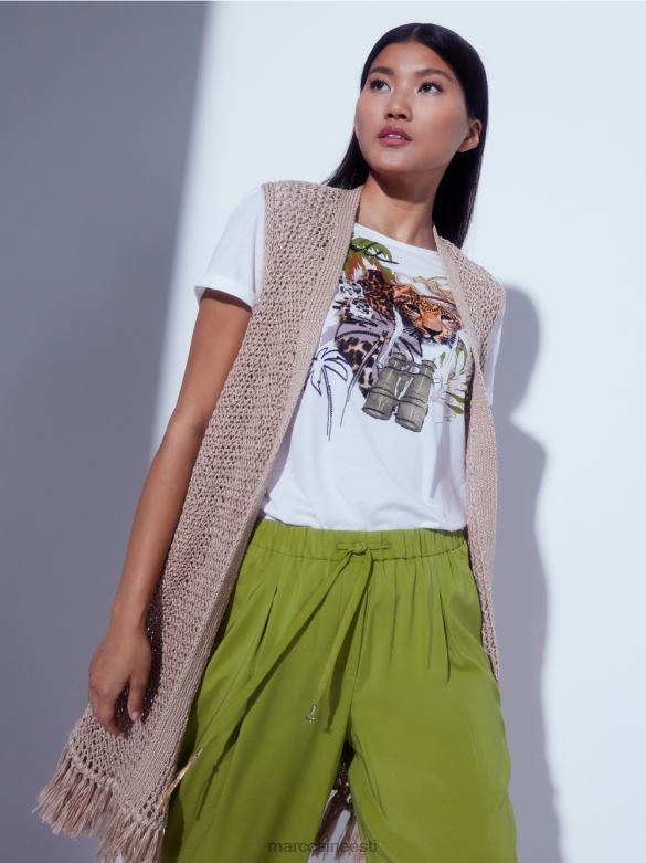 Marc Cain Riietus \"koos ümber mõtlema\" kootud vest J8DT271 sügav liiv