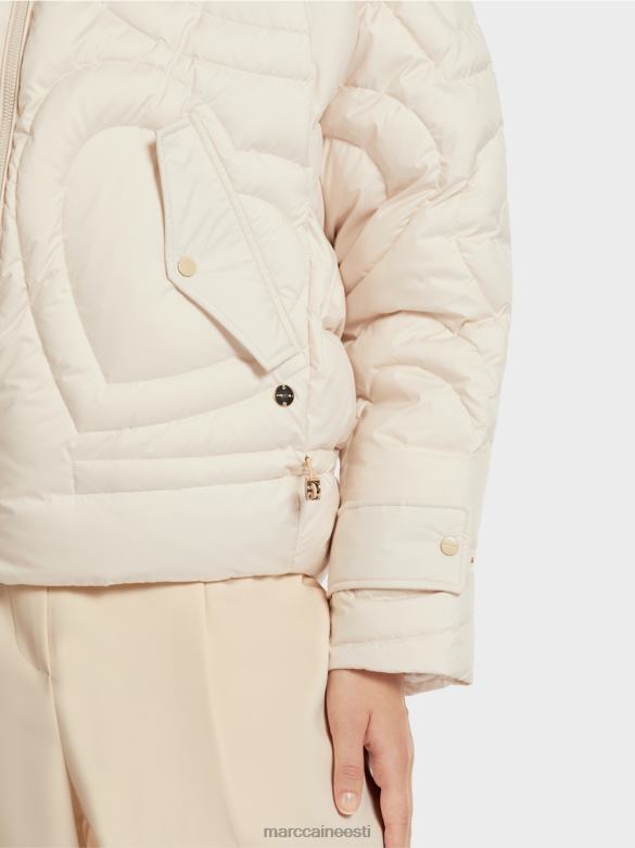 Marc Cain Riietus \"koos ümber mõtlema\" tepitud jope J8DT294 kreem