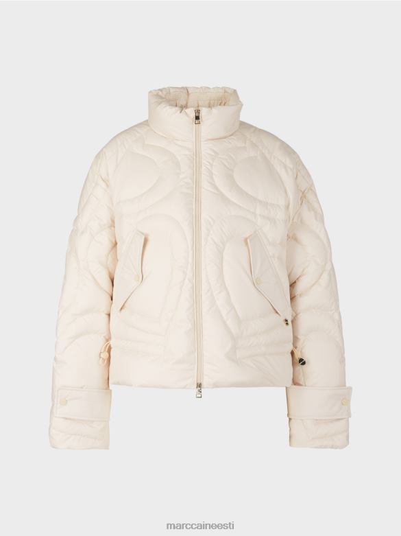 Marc Cain Riietus \"koos ümber mõtlema\" tepitud jope J8DT294 kreem